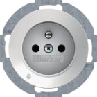 HAGER BOCCHIOTTI - Presa con spinotto x terra + LED orientamento Serie R.1/R.3 bianco pol. luc. 6765102089