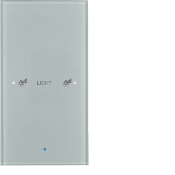 HAGER BOCCHIOTTI - Sensore vetro KNX singolo comfort KNX - Serie TS Sensor vetro alu 75141134