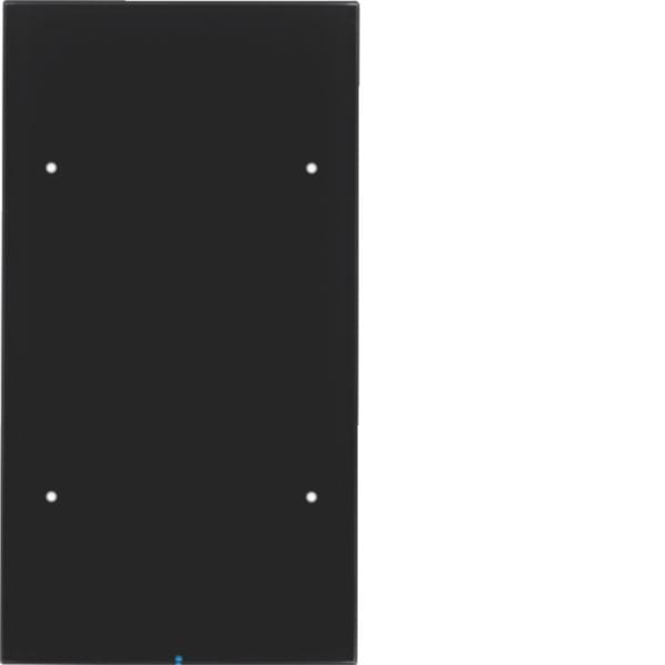 HAGER BOCCHIOTTI - Sensore touch doppio comfort KNX - Serie R.3 vetro nero 75142855