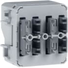 HAGER BOCCHIOTTI - Modulo Puls. di gruppo doppio accopp. bus integrato 4 punti di comando KNX W.1 80141500