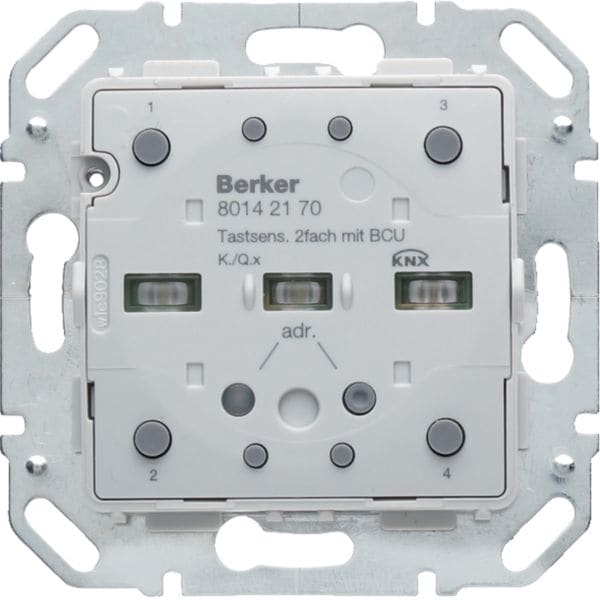 HAGER BOCCHIOTTI - Modulo sensore a tasti doppio KNX - Serie Q.x/K.x 80142170