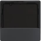 HAGER BOCCHIOTTI - Mostrina x Reg. temp. e rilev. ambiente KNX - Serie Q.1/Q.3 antrac.vellut, vern. 80960126