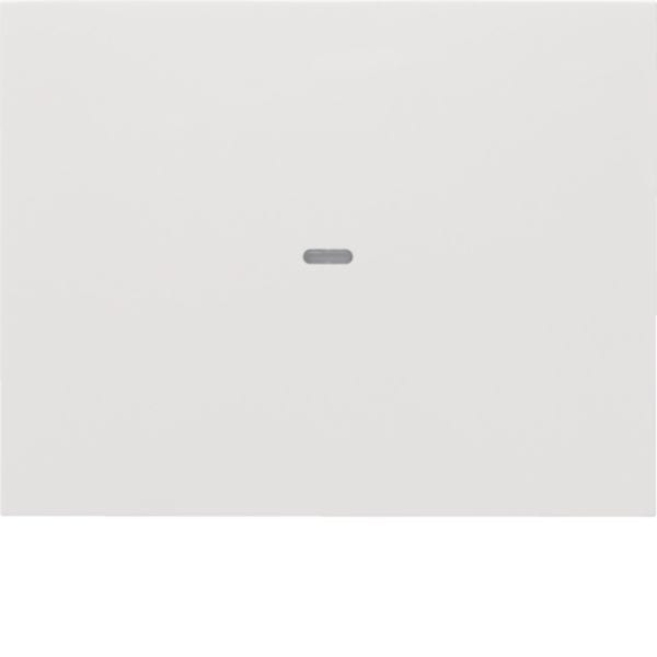 HAGER BOCCHIOTTI - Copertura per modulo sensore a tasti singolo KNX - K.1/K.5 bianco polare lucido 80960279