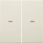 HAGER BOCCHIOTTI - Copertura x modulo sensore a tasti doppio KNX berker S.1/B.3/B.7 bianco lucido 80960382
