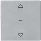 HAGER BOCCHIOTTI - Copertura con simbolo frecce x modulo sensore a tasti singolo, Q.x allum. vellut 80961221