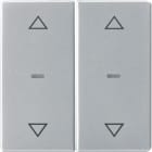 HAGER BOCCHIOTTI - Copertura doppia con frecce x modulo sensore a tasti singolo Q.x allum. vellut 80961321