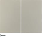 HAGER BOCCHIOTTI - Modulo pulsante doppio Berker K.5 acciaio inox opaco, verniciato 85142173