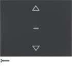 HAGER BOCCHIOTTI - Pulsante radio KNX x veneziane quicklink Berker K.1 antracite opaco, verniciato 85245275