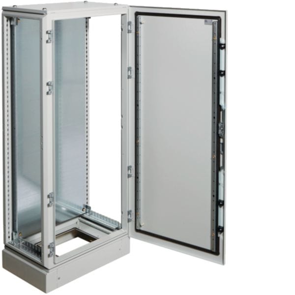 HAGER BOCCHIOTTI - Armadio porta cieca con piastra inserimento frontale H1400 L600 P400 FK FK093