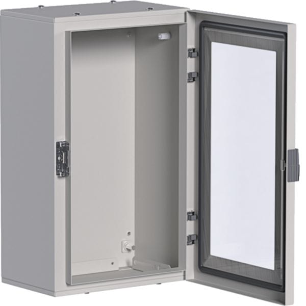 HAGER BOCCHIOTTI - Quadro in lamiera a parete con porta trasparente H500 L300 P200 orion plus FL160A