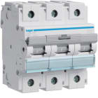 HAGER BOCCHIOTTI - Interruttore automatico magnetotermico 15000A 15kA 3P curva B 80A 4.5M HMB380