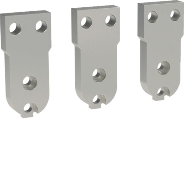 HAGER BOCCHIOTTI - Kit 3 terminali frontali inferiori corti per hw+ HW1 3P estraibile HWY046HSA