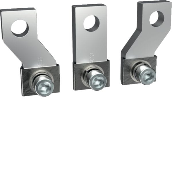 HAGER BOCCHIOTTI - Kit 3 attacchi anteriori divaricati per interruttore h3 x630, h3+ P630 3P 630A HYW014H