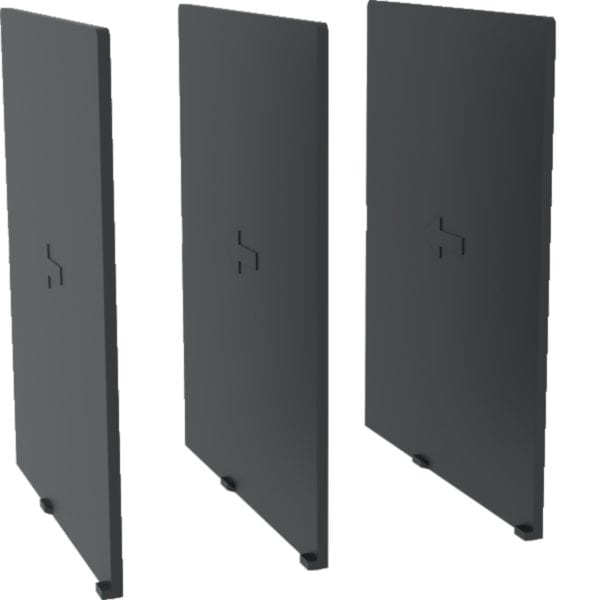 HAGER BOCCHIOTTI - Kit 3 setti separatori fasi H100mm h3 x630, h3+ P630 3P, 4P HYW019H