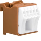 HAGER BOCCHIOTTI - Morsettiera distribuzione Quickconnect 63A per fase 6 connessioni vegaD KN06P