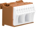 HAGER BOCCHIOTTI - Morsettiera distribuzione Quickconnect 63A per fase 10 connessioni vegaD KN10P