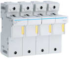 HAGER BOCCHIOTTI - Portafusibile non accessoriabile 22x58 3P+N 8 moduli DIN LR704