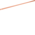 HAGER BOCCHIOTTI - Barra in rame forata e filettata M6 sezione 20x5 L1000 UC832