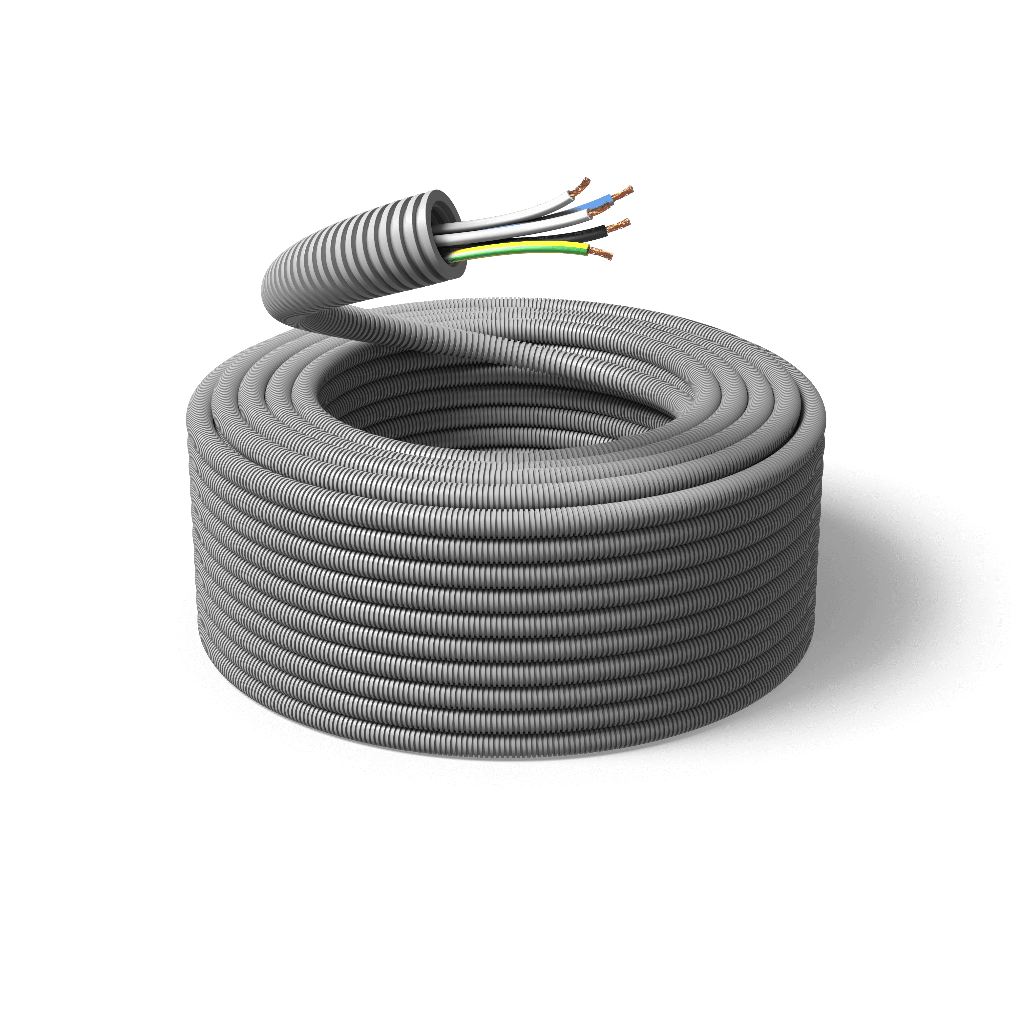 HAGER BOCCHIOTTI - ICTA20 GRIGIO + 5X1,5 FS17 BL NE G/V BI A2KS15BNTWW