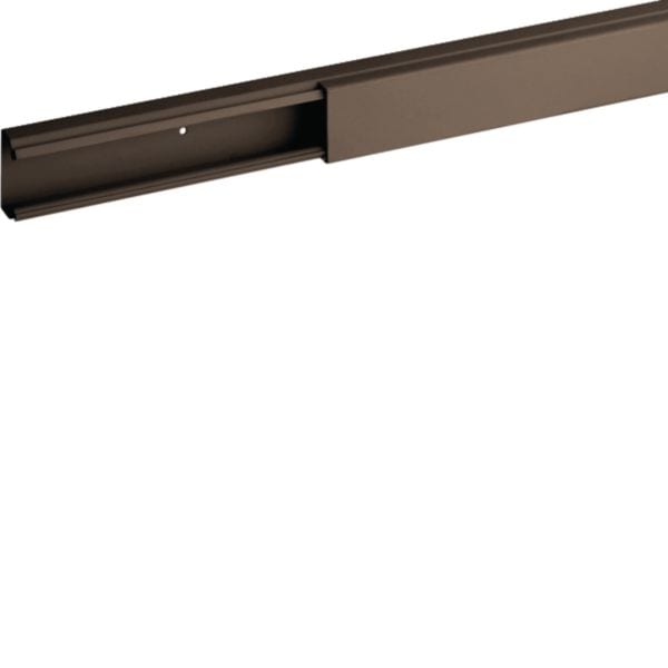 HAGER BOCCHIOTTI - TMC 25/1x17 B Minicanale monoscomparto con coperchio standard MARRONE B00693