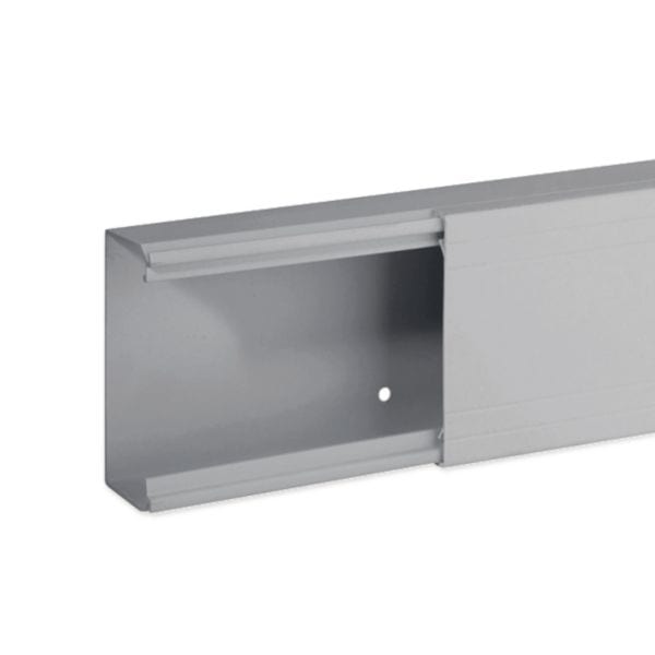 HAGER BOCCHIOTTI - TA-EN 80x40 G Canale porta cavi a base piana GRIGIO B01823