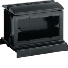 HAGER BOCCHIOTTI - Torretta bifacciale per estensione orizzontale 4 moduli nero ardesia TOR-O B02091