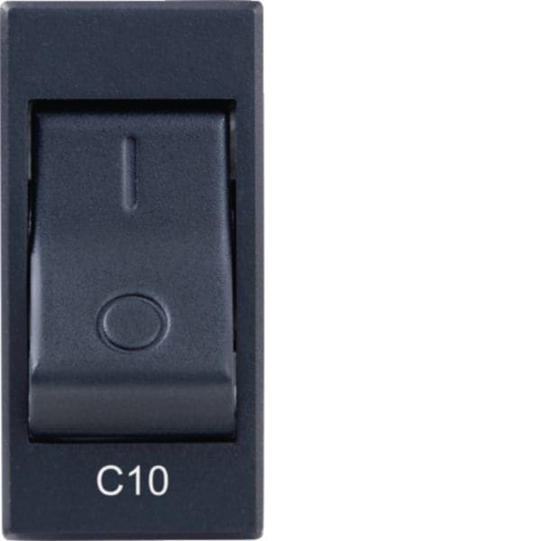 HAGER BOCCHIOTTI - INT.AUT.MAG. 1P+N C10 3KA 230V BK Int automatico magnetotermico Pepita NERO B02870