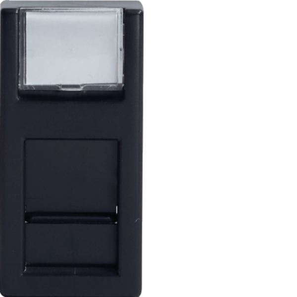 HAGER BOCCHIOTTI - Connettore toolless per cablaggio dati Pepita nero CONN. RJ45 TL 6 UTP BK B02874