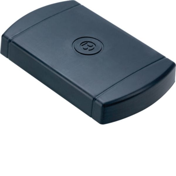 HAGER BOCCHIOTTI - TERMINALE UNA Terminale per minicolonna UNA NERO ARDESIA B03184