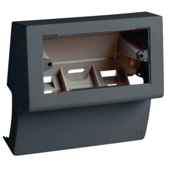 HAGER BOCCHIOTTI - SBNI 4-3 A Scatola porta apparecchi UNIVERSALE per canale TCN NERO ARDESIA B03589