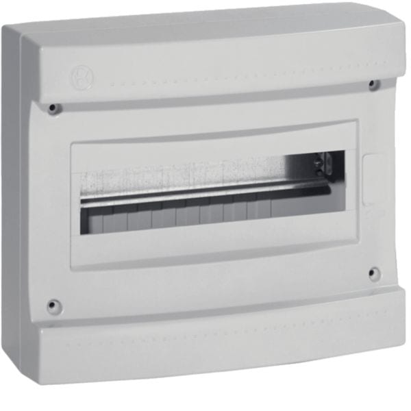 HAGER BOCCHIOTTI - Centralino 12 moduli senza portella Pablo IP40 Standard grigio IP40 STD 12 GRI B04010