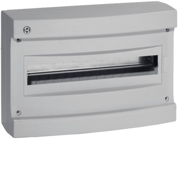 HAGER BOCCHIOTTI - IP40 STD 18 GRI Centralino 18 moduli senza portella Pablo IP40 Standard GRIGIO