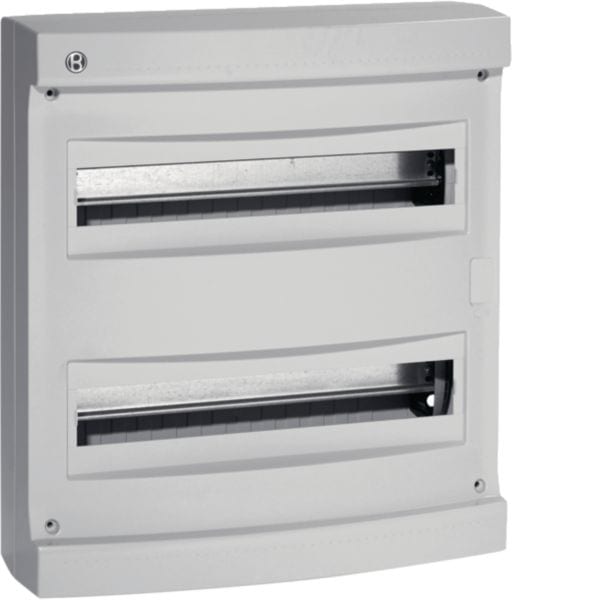 HAGER BOCCHIOTTI - IP40 STD 36 GRI Centralino 36 moduli senza portella Pablo IP40 Standard GRIGIO B04021