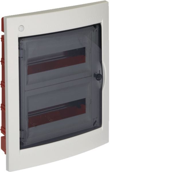 HAGER BOCCHIOTTI - Centralino 24 moduli con portella fumè Pablo IP40 Incasso bianco IP40 INC 24 W