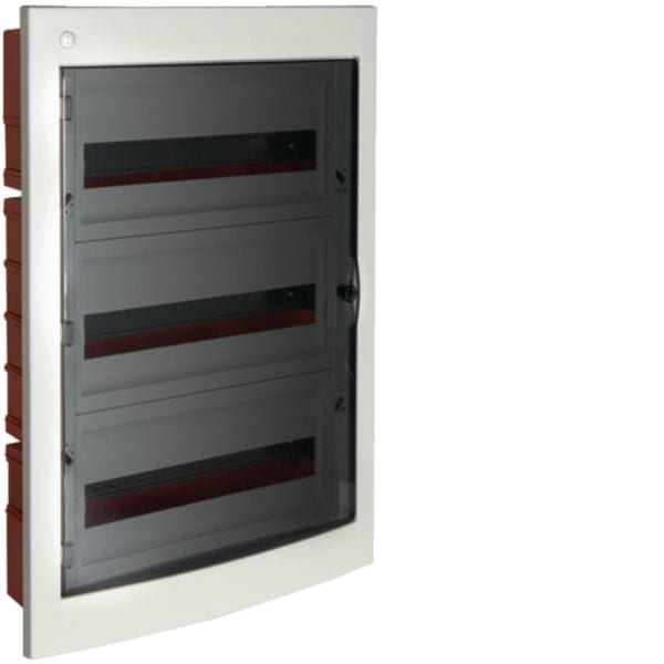 HAGER BOCCHIOTTI - IP40 INC 54 W0 Centralino 54 moduli portella fumè Pablo IP40 Incasso BIANCO