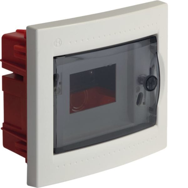 HAGER BOCCHIOTTI - Centralino 6 moduli con portella fumè Pablo IP40 Incasso bianco IP40 INC 06 W