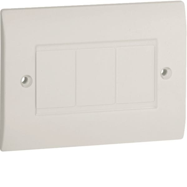 HAGER BOCCHIOTTI - Placca cieca per scatole canali TBA-TBN-TCN bianco PC 83 W B04201