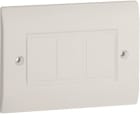 HAGER BOCCHIOTTI - Placca cieca per scatole canali TBA-TBN-TCN bianco PC 83 W B04201