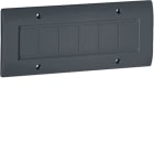 HAGER BOCCHIOTTI - Placca cieca 6 moduli per scatole canali TBA-TBN-TCN nero ardesia PCN6 A