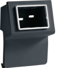 HAGER BOCCHIOTTI - Scatola porta apparecchi Pepita 3 moduli linea TBN nero ardesia SBN 3 AP A B04269