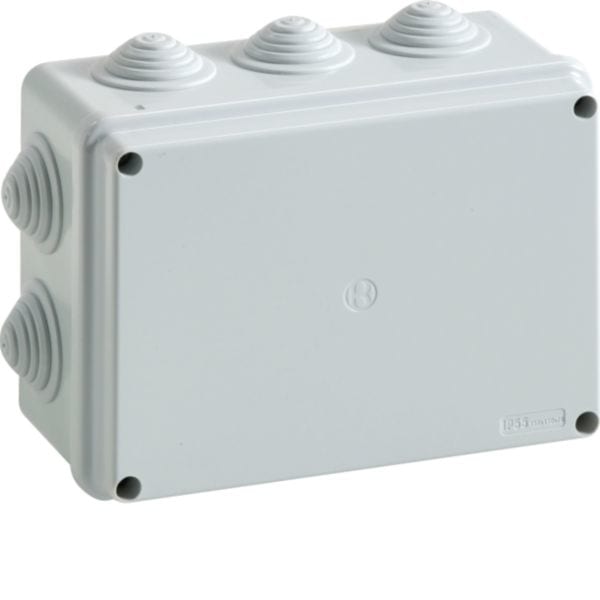 HAGER BOCCHIOTTI - IP55 03 VM Cassetta di derivazione stagna da parete con viti metalliche GRIGIO B04833