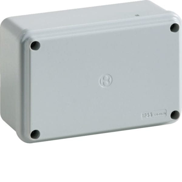 HAGER BOCCHIOTTI - IP56 02 VM Cassetta di derivazione stagna da parete con viti metalliche GRIGIO B04842