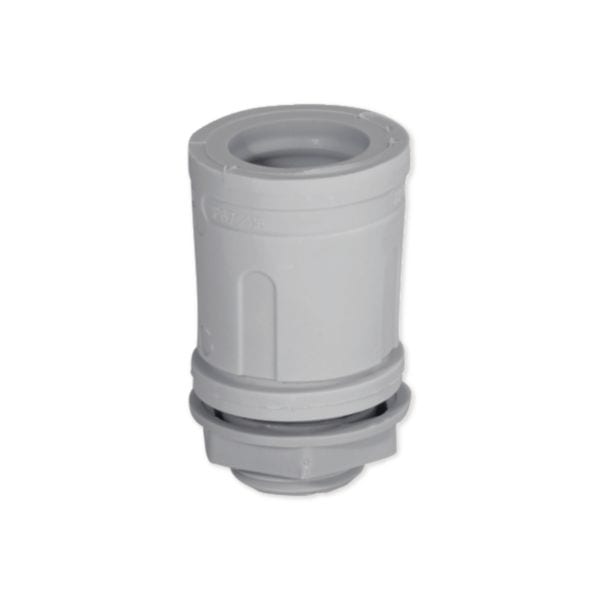 HAGER BOCCHIOTTI - RSTN 20 Raccordo tubo/scatola ad innesto rapido IP67 Sistema Stop GRIGIO