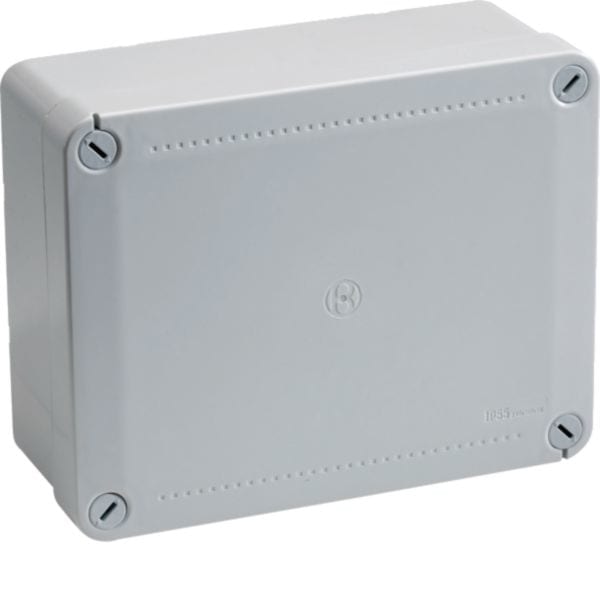 HAGER BOCCHIOTTI - IP56 05 GRI Cassetta di derivazione stagna da parete chiusura 1/4 di giro GRIGIO B05608