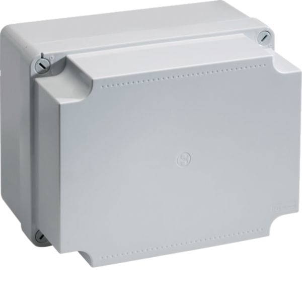 HAGER BOCCHIOTTI - Cassetta di derivazione coperchio alto 300x220x180 1/4 di giro IP56 06 CA GRI B05612