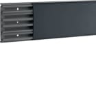 HAGER BOCCHIOTTI - TBA A Canale battiscopa/cornice 5 scomparti NERO ARDESIA B09622