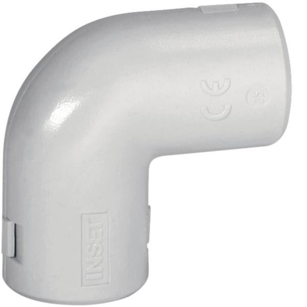 HAGER BOCCHIOTTI - CISP25   CURVA 90° ISPEZ.T.RIG. GRI IP40 B10118