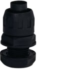 HAGER BOCCHIOTTI - RPMN 12 Raccordo dritto girevole guaina spiralata/scatola IP65 passo M1,5 NERO B11197