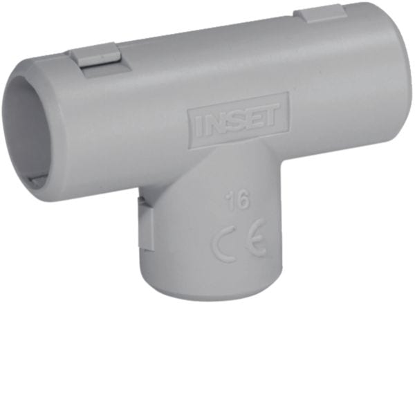 HAGER BOCCHIOTTI - Giunto a T ispezionabile per tubi rigidi autoestinguente IP40 grigio TISP20 B11381