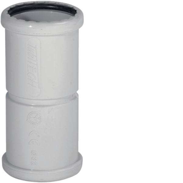 HAGER BOCCHIOTTI - IPT 32 Manicotto di giunzione per tubi rigidi, autoestinguente IP65 GRIGIO B13004